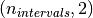 (n_{intervals},2)